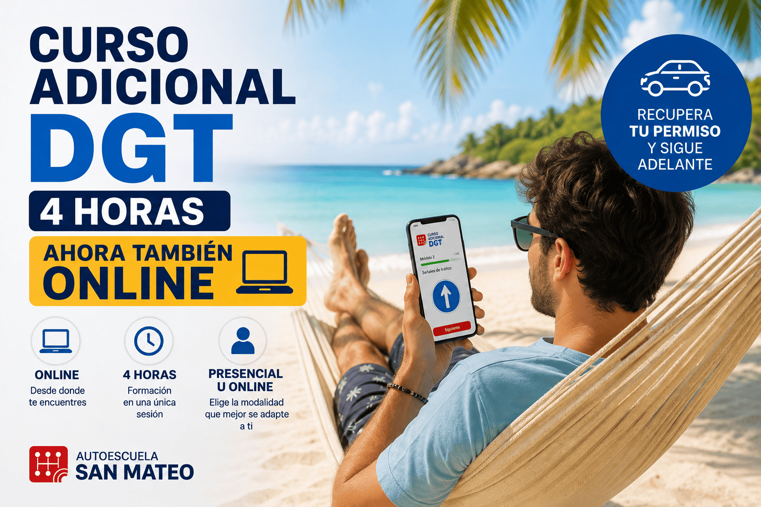 Curso adicional DGT de 4 horas online